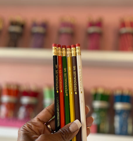 Personalized Pencil Set {12 Pencils} Choose Your Own Pencil Colors