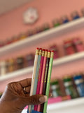 Personalized Pencil Set {6 Pencils} Choose Your Own Pencil Colors