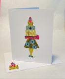 Shopping Woman w/gift  {HLE105}