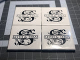 Monogram Coasters {set of 4}