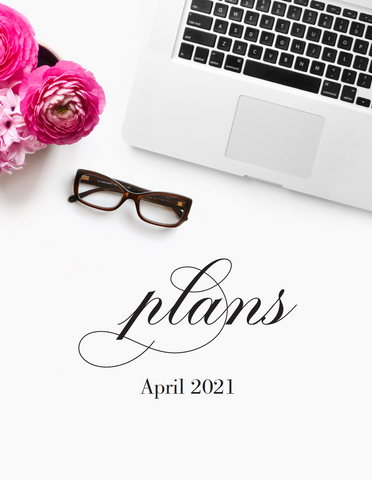 April plans! {2-page Monthly Planner}