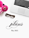 May plans! {2-page Monthly Planner}