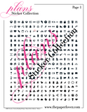 plans! Sticker Collection Volume 1