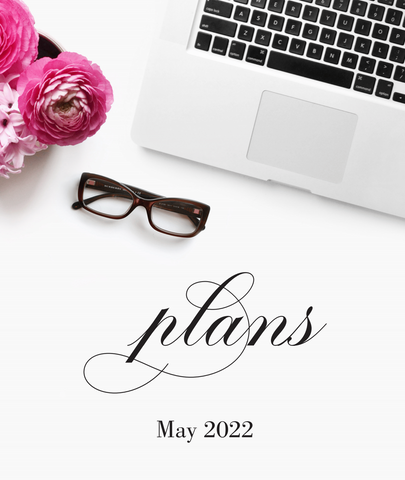 May  2022 plans! {1-page Monthly Planner} DIGITAL PLANNER