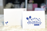 Happy Birthday Balloon Notecard {BLV201-BLW}