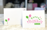 Happy Birthday Balloon Notecard {BLV201-PKG}