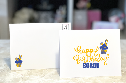 Happy Birthday Confetti Notecard {CCV401-BLY}