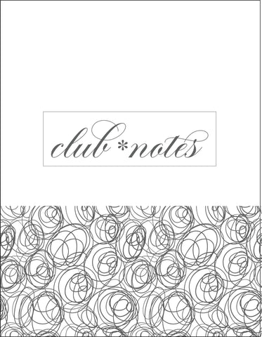 Club•house Notes {GREY} Digital Design
