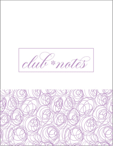 Club•house Notes {PURPLE} Digital Design