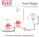 Happy Birthday Banner Notecard{BV101-RW}