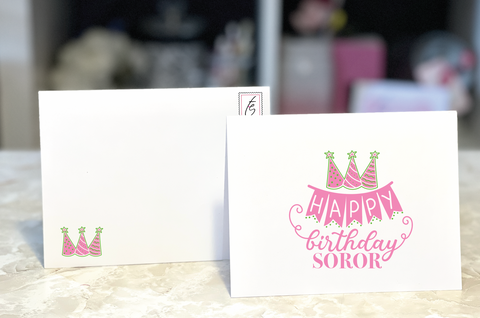 Happy Birthday Banner Notecard {BV101-PKG}