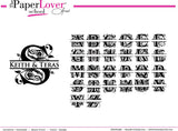 Monogram Coasters {set of 4}