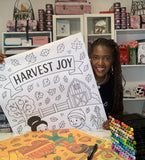 Harvest Joy | Giant Scripture Coloring Poster (24in x36in)