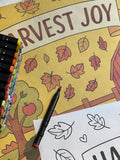 Harvest Joy | Giant Scripture Coloring Poster (24in x36in)