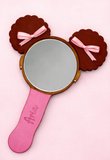 Personalized Hand-Held Mirror with Puffs