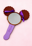 Personalized Hand-Held Mirror with Puffs