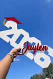 Graduate Sign | 24” Graduation Party Decoration | Personalized Name Graduation Sign | Class of 2026 Photo Prop