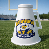 Custom•Made School Spirit Megaphone – Custom Mascot Cheer Megaphone