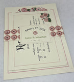 Blush Floral Wedding Invitations - Customizable Elegant Script Design