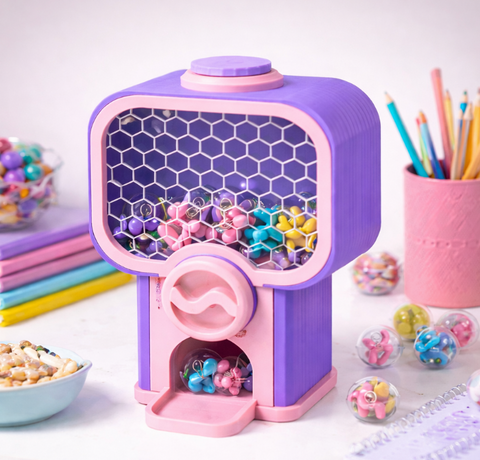Vending Machine with Mini Capsules - Candy & Prize Dispenser