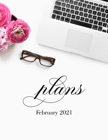 February plans! {2-page Monthly Planner}