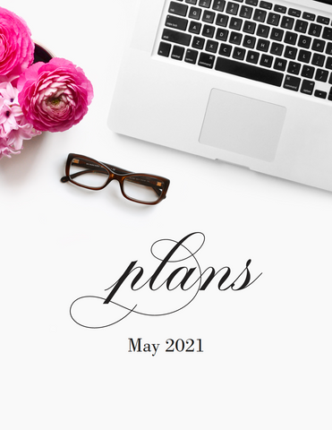 May  plans! {1-page Monthly Planner} DIGITAL PLANNER