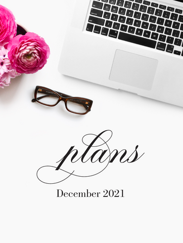 December plans! {1-page Monthly Planner} DIGITAL PLANNER