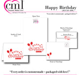 Happy Birthday Balloon Notecard {BLV201-RW}