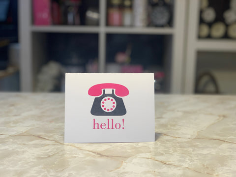 Hello Notecards {pink}