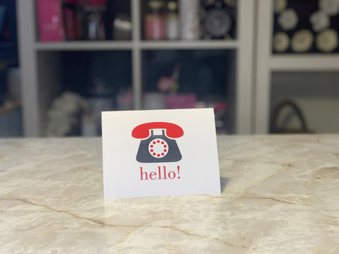 Hello Notecards {red}